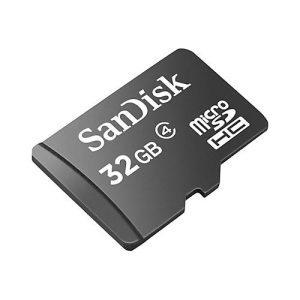 SanDisk – Flash-Speicherkarte (microSDHC/SD-Adapter inbegriffen) – 32 GB – Class 4 – microSDHC – Schwarz