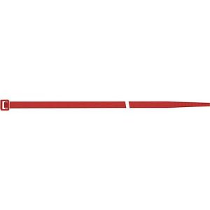 SapiSelco Kabelbinder, L 280 x B 4,5 mm, Polyamid 6.6 rot, Zugbelastung 220N, innenverzahnt, 100 Stück