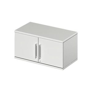 Schäfer Shop Genius Aufsatz-Flügeltürenschrank TETRIS WOOD, 1 OH, B 800, lichtgrau