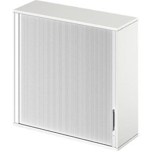 Schäfer Shop Genius Aufsatz-Querrolladenschrank TETRIS WOOD, 3 OH, B 1200 x T 421 x H 1110 mm, weiß