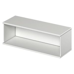 Schäfer Shop Genius Aufsatzregal TETRIS WOOD, 1 OH, B 1200, lichtgrau