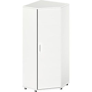 Schäfer Shop Genius Eckschrank TETRIS WOOD, 5 OH, B 800 x H 1910 mm, Höhe inkl. Gleiter, weiß