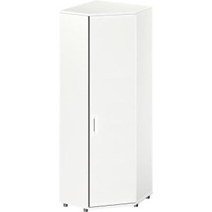 Schäfer Shop Genius Eckschrank TETRIS WOOD, 6 OH, B 800 x H 2270 mm, Höhe inkl. Gleiter, weiß