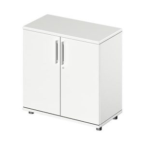 Schäfer Shop Genius Flügeltürenschrank TETRIS WOOD, 2 OH, Höhe inkl. Gleiter, B 800 mm, weiß