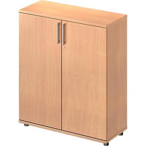 Schäfer Shop Genius Flügeltürenschrank TETRIS WOOD, 3 OH, Höhe inkl. Gleiter, B 1000 mm, Buche-Dekor