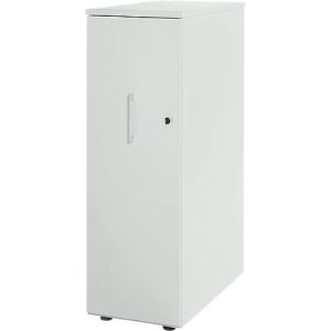 Schäfer Shop Genius Hochcontainer TETRIS WOOD, 3 Schübe + 1 Utensilienauszug, B 424 x T 803 x H 1296 mm, lichtgrau