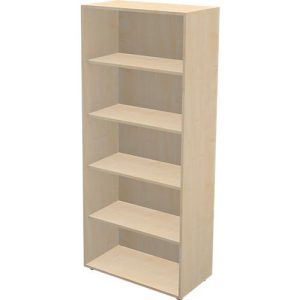 Schäfer Shop Genius Regal TETRIS WALL, 5 Ordnerhöhen, B 800 x T 420 x H 1880 mm, Ahorn-Dekor