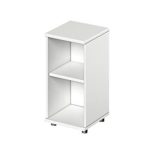 Schäfer Shop Genius Regal TETRIS WOOD, 2 OH, Höhe inkl. Gleiter, B 400 mm, weiß