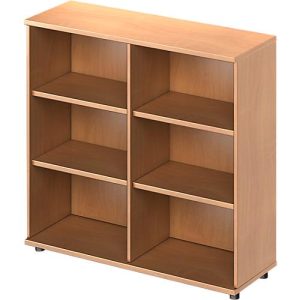 Schäfer Shop Genius Regal TETRIS WOOD, 3 OH, Höhe inkl. Gleiter, B 1200 mm, Buche-Dekor