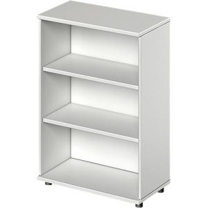 Schäfer Shop Genius Regal TETRIS WOOD, 3 OH, Höhe inkl. Gleiter, B 800 mm, lichtgrau