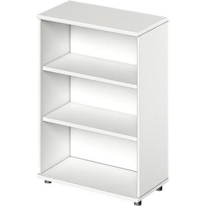 Schäfer Shop Genius Regal TETRIS WOOD, 3 OH, Höhe inkl. Gleiter, B 800 mm, weiß