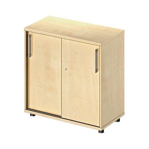 Schäfer Shop Genius Schiebetürenschrank TETRIS WOOD, 2 OH, B 800 mm, Höhe inkl. Gleiter, Ahorn-Dekor