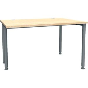 Schäfer Shop Genius Schreibtisch MODENA FLEX, Breite 1200 mm, einseitig verkürzt, Ahorn/anthrazit