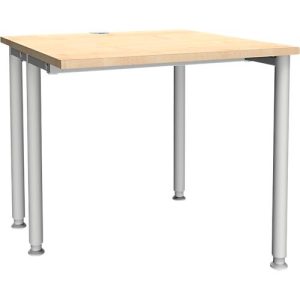 Schäfer Shop Genius Schreibtisch MODENA FLEX, Breite 800 mm, einseitig verkürzt, Ahorn