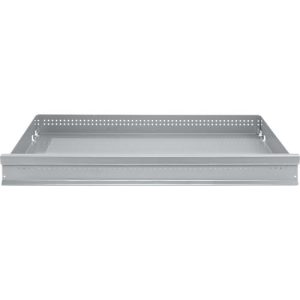 Schäfer Shop Genius Schublade FS, Stahl, B 1281 x T 592 x H 100 mm, Weißalu, bis 50 kg