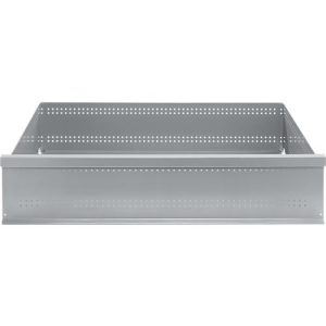 Schäfer Shop Genius Schublade FS, Stahl, B 1281 x T 592 x H 206 mm, Weißalu, bis 50 kg