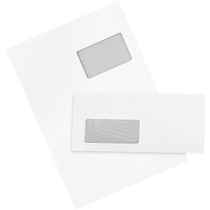 Schäfer Shop Genius Sparpaket Versandtaschen DIN C4, 250 Stück + Briefumschläge, DIN lang, 250 Stück, mit Fenster