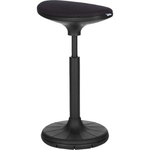 Schäfer Shop Genius Steh-/Sitzhilfe SSI PROLINE P 3-D, ergonomisch, patentierte Sohle, höhenverstellbar, B 380 x T 320 x H 570-790 mm, schwarz/schwarz