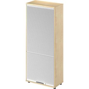 Schäfer Shop Genius Vertikal-Rollladenschrank TETRIS WOOD, 4,5 OH, H 1910 mm, Höhe inkl. Gleiter, Ahorn-Dekor