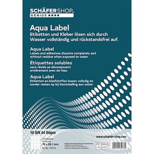 Schäfer Shop Genius Wasserlösliche Etiketten 70,0 x 38,1 mm
