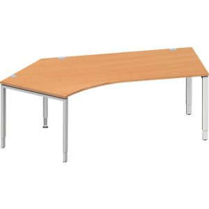 Schäfer Shop Genius Winkelschreibtisch MODENA FLEX 135°, Ansatz links, B 2165 mm, Buche