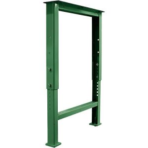 Schäfer Shop Pure Fußgestell für Arbeitsplatte, höhenverstellbar, T 665 mm, grün