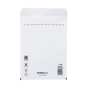 Schäfer Shop Pure Luftpolstertasche, weiß, 100 St., 230×340 mm(A4), 250×350 mm