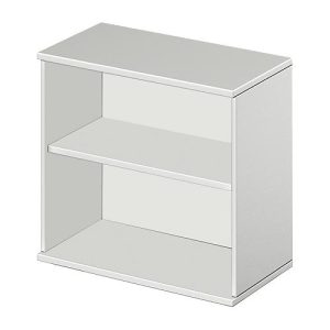 Schäfer Shop Select Ansatz-/Aufsatz-Regal LOGIN, 2 Ordnerhöhen, B 800 x T 420 x H 726 mm, lichtgrau