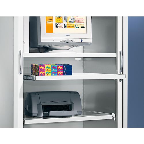 Schäfer Shop Select Ausziehbarer Fachboden, lichtgrau, 1200 mm breit