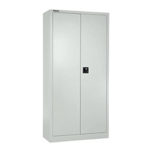 Schäfer Shop Select Flügeltürenschrank MS iCONOMY, Stahl, 5 Ordnerhöhen, B 800 x T 400 x H 1935 mm, lichtgrau
