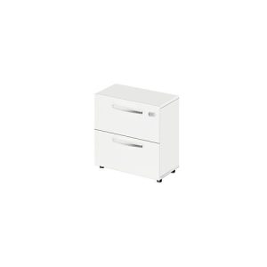 Schäfer Shop Select Hängeregisterschrank LOGIN, 2 Schübe, abschließbar, B 800 x T 420 x H 788 mm, weiß/weiß