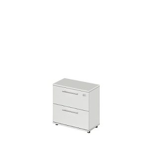 Schäfer Shop Select HR-Schrank Start Off, 2 OH, abschließbar, B 800 x T 420 x H 788 mm, Holz, lichtgrau/lichtgrau