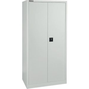 Schäfer Shop Select Materialschrank MS 2509, mit 14 Schubladen, mit Tresorfach, B 950 x T 500 x H 1935 mm, Feinblech, lichtgrau/lichtgrau