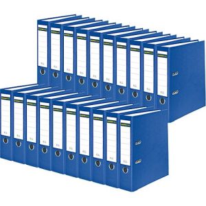 Schäfer Shop Select Ordner, DIN A4, Rückenbreite 80 mm, 20 Stück, blau