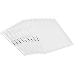 Schäfer Shop Select Prospekthüllen, DIN A4, oben offen, 0,06 mm, glatt, klar, 6 x 100 Stück