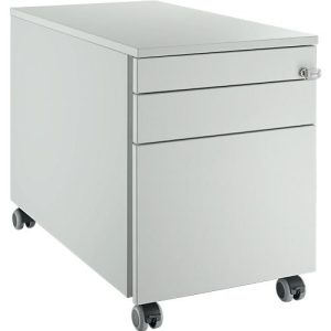 Schäfer Shop Select Rollcontainer 126, mit Griffnut, B 435 x T 765 x H 577 mm, lichtgrau/lichtgrau/lichtgrau