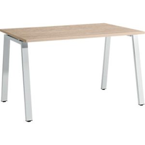 Schäfer Shop Select Schreibtisch Start Off, A-Fuß, Rechteck, Stahl/Holz, B 1200 x T 800 x H 735 mm, Eiche-Dekor