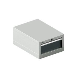 Schäfer Shop Select Schubladenschrank 18-27, 1 Schub, bis 200 kg, B 411 x T 572 x H 250 mm, anthrazitgrau/lichtgrau