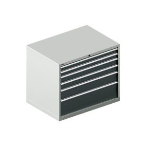 Schäfer Shop Select Schubladenschrank 64-36, 7 Schübe, bis 200 kg, B 1193 x T 725 x H 1000 mm, lichtgrau/anthrazitgrau