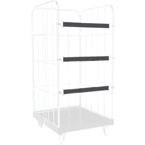 Schäfer Shop Select Spannband gummitex® BASIC, für Rollboxen ADB BASICline, Spannweite 750 mm, 2 Drahthaken, UV-beständig, L 520 x B 50 mm, PE-Fasern & Gummi, dunkelgrau