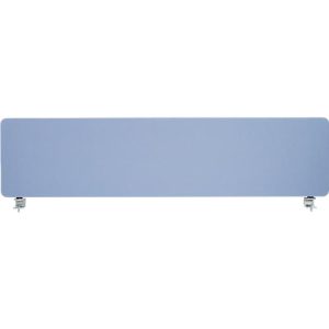 Schäfer Shop Select Tischtrennwand, Materialstärke 30 mm, B 1600 x H 387 mm, 100 % Post-Consumer-Recyclingpolyester, blaugrau