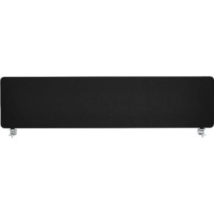Schäfer Shop Select Tischtrennwand, Materialstärke 30 mm, B 1800 x H 387 mm, 100 % Post-Consumer-Recyclingpolyester, schwarz