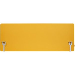Schäfer Shop Select Tischtrennwand, Materialstärke 30 mm, B 1800 x H 600 mm, 100 % Post-Consumer-Recyclingpolyester, gelb