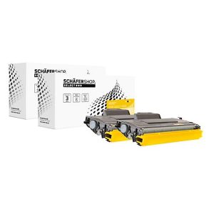 Schäfer Shop Select Toner, ersetzt Brother TN-2120 (TN2120), Doppelpack, schwarz