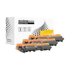 Schäfer Shop Select Toner, ersetzt Brother TN-246C, TN-246M, TN-246Y (TN246C, TN246M, TN246Y), Multipack, cyan, magenta, gelb