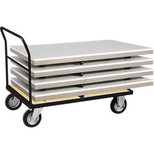 Schiebebügelwagen, 1400×800 mm RAL 9005