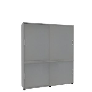 Schiebetürenschr. 5OH, B160, silber