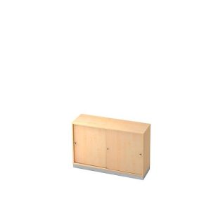 Schiebetürenschrank, 2 OH, B 1200 x T 400 mm, Ahorn-Dekor