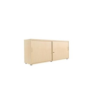 Schiebetürenschrank, B 1600 mm, 2 OH, Ahorn-Dekor