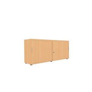 Schiebetürenschrank, B 1600 mm, 2 OH, Buche-Dekor